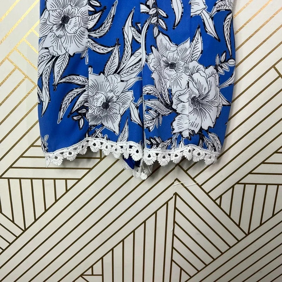 Lovers + Friends Sapphire Romper Riviera Floral Print‎ Blue Size XS - Picture 6 of 12